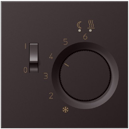 Лицевая панель Jung LS990 metal для терморегулятора алюминий темный картинка